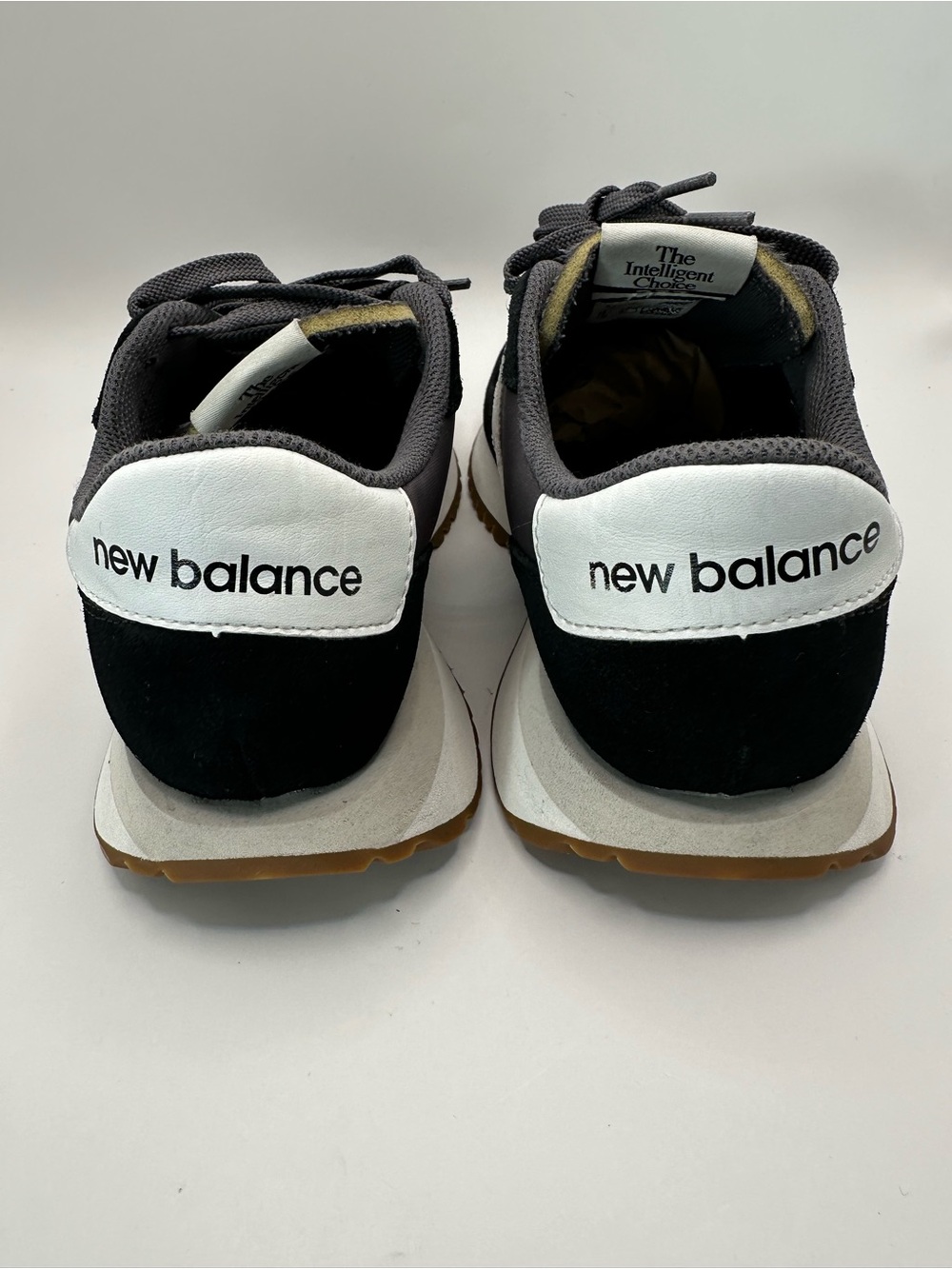 New Balance 237 Gray & Black Runner with White N Logo - Picture 3 of 8